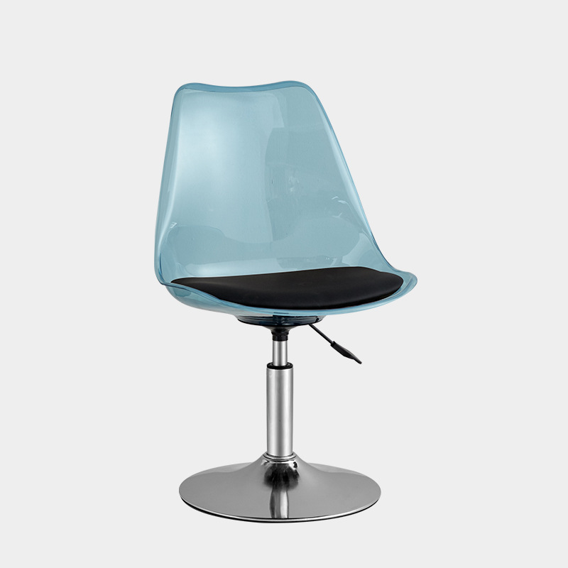 Disc [Transparent Blue] plated legs-black cushion