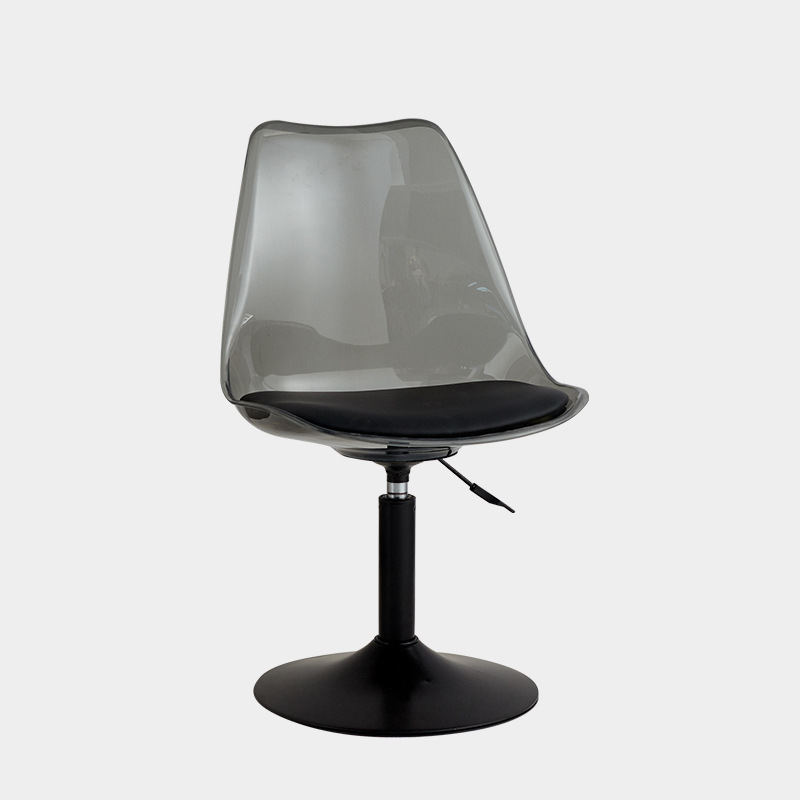 Disc [Transparent Gray] black legs-black cushion