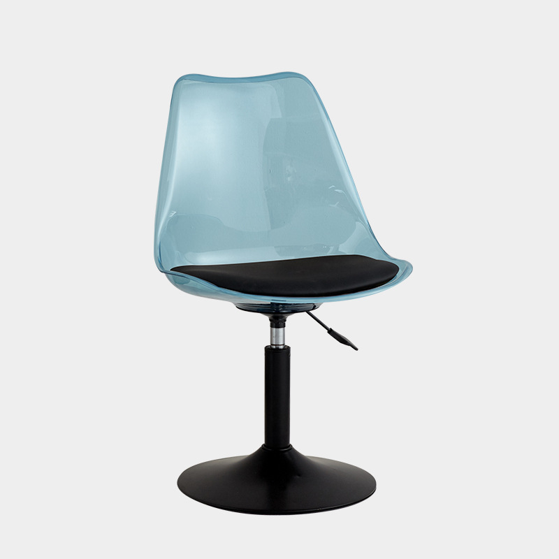 Disc [Transparent Blue] black legs-black cushion