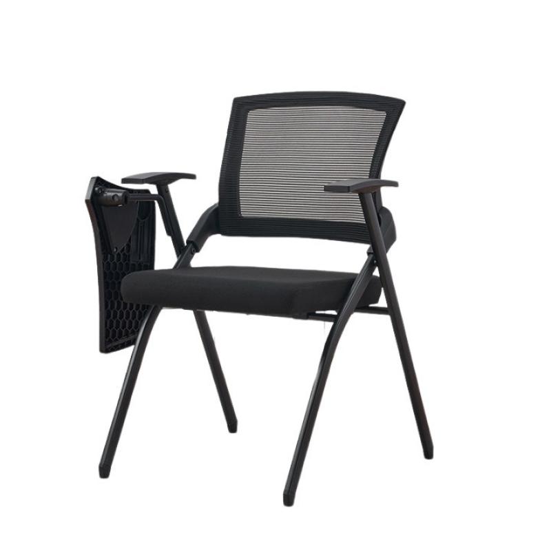 Black folding chair writing board