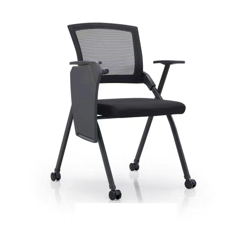 Black folding chair writing board pulley