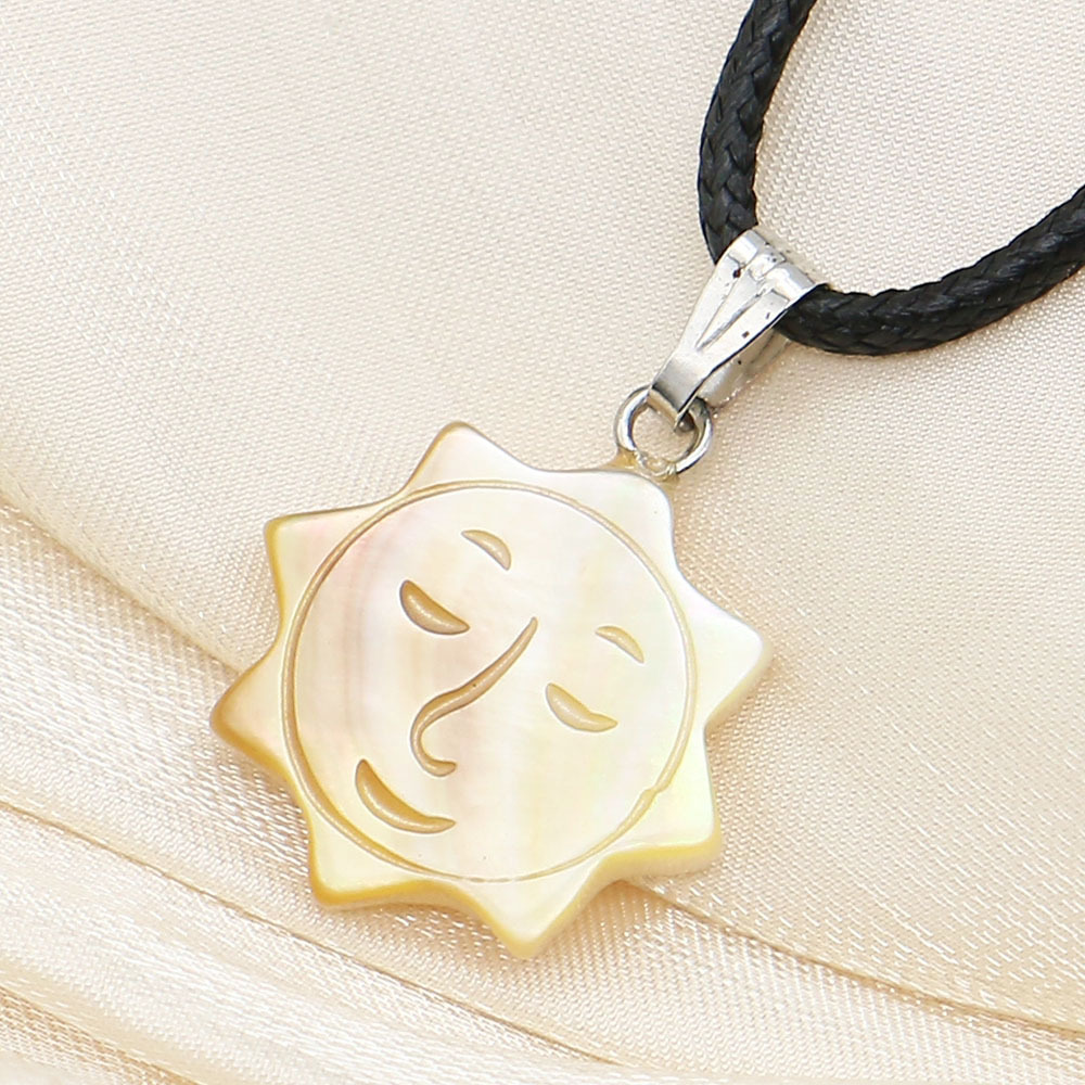 5:Yellow butterfly shell necklace