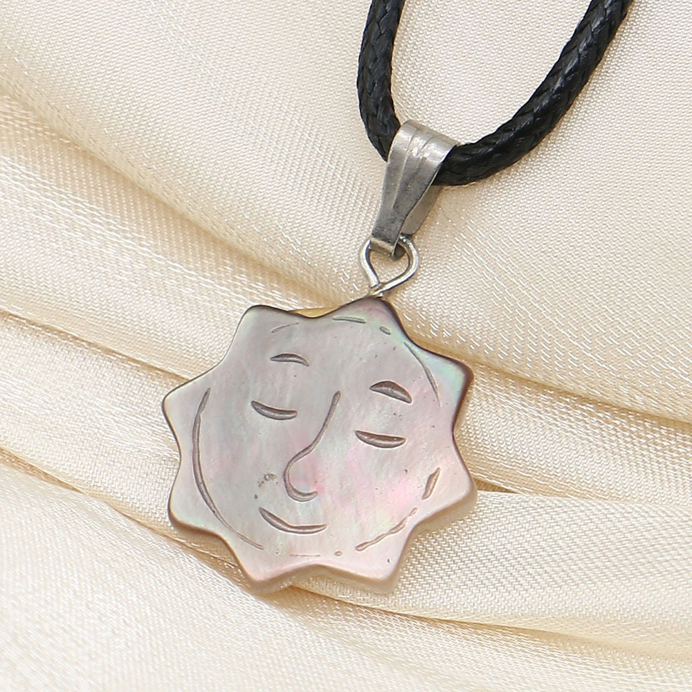 6:Black butterfly shell necklace