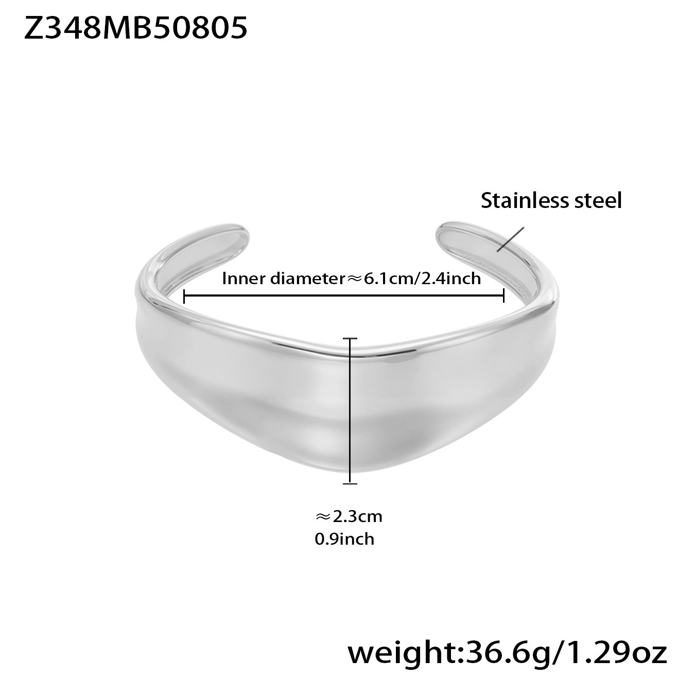2:Z348- Steel Color bracelet