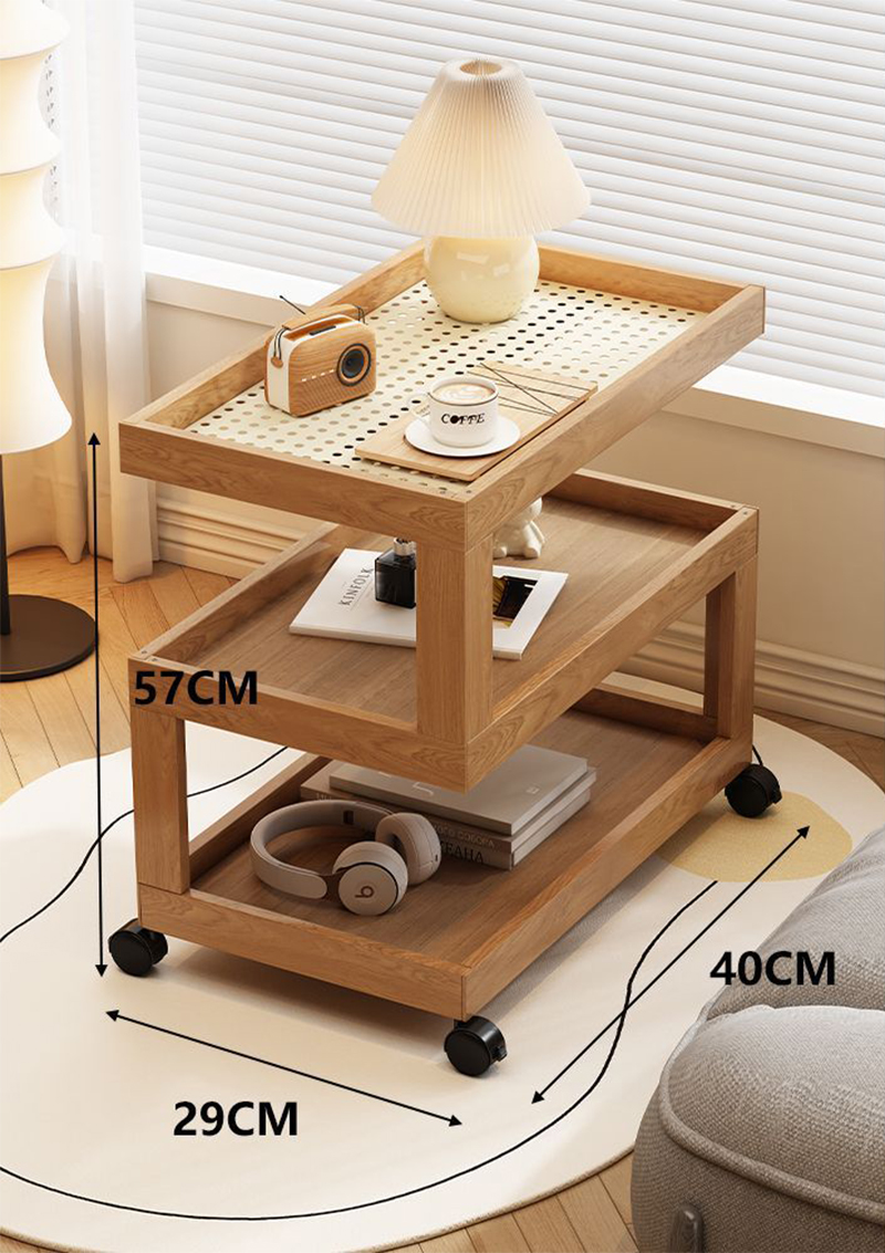 Three-layer 30cm original bamboo color rattan style