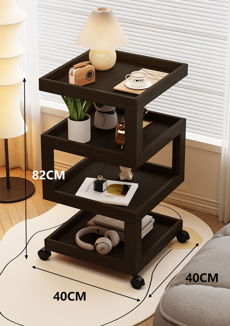 Four-layer 40cm walnut color simple model