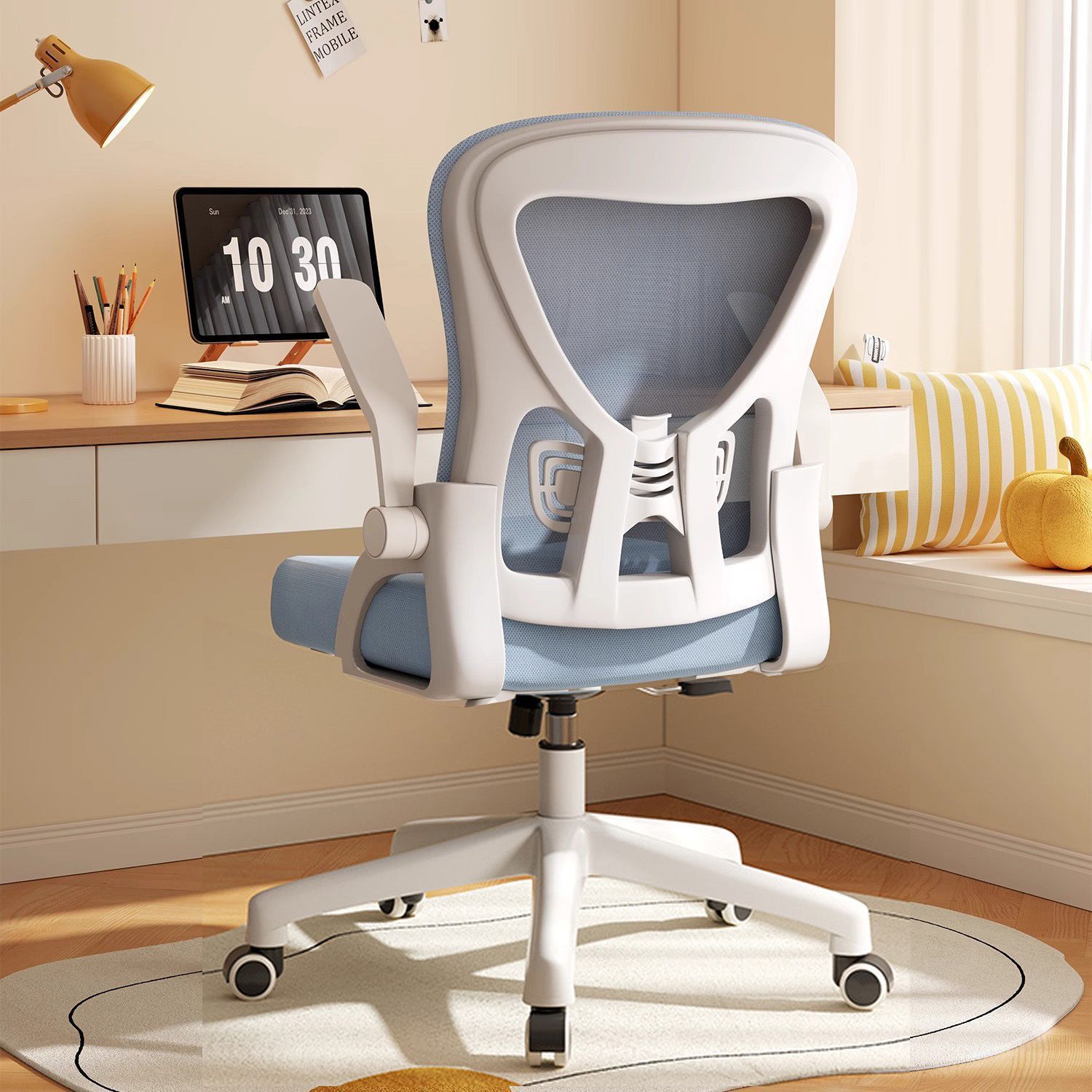 White frame net nylon rotation