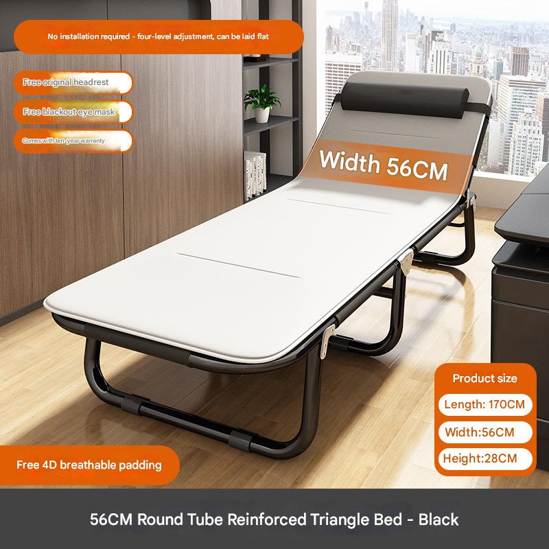 56*170cm [round tube reinforcement] black bed 4D permeable cushion-ash