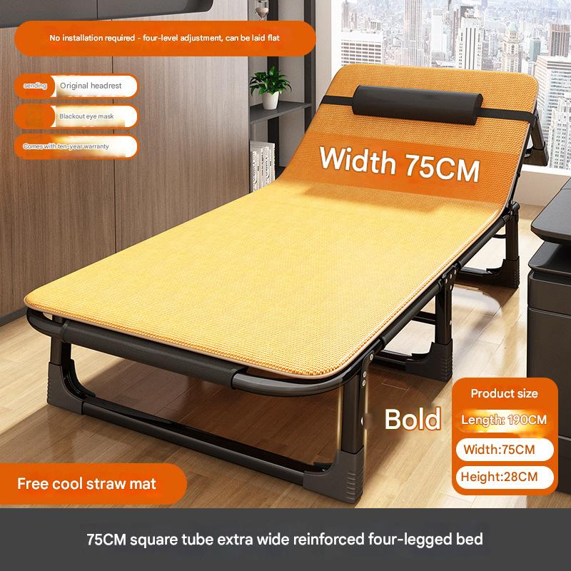 Extras 75*190cm [Upgrade Large Square Tube Reinforcement] Black Bed Breathable Mat