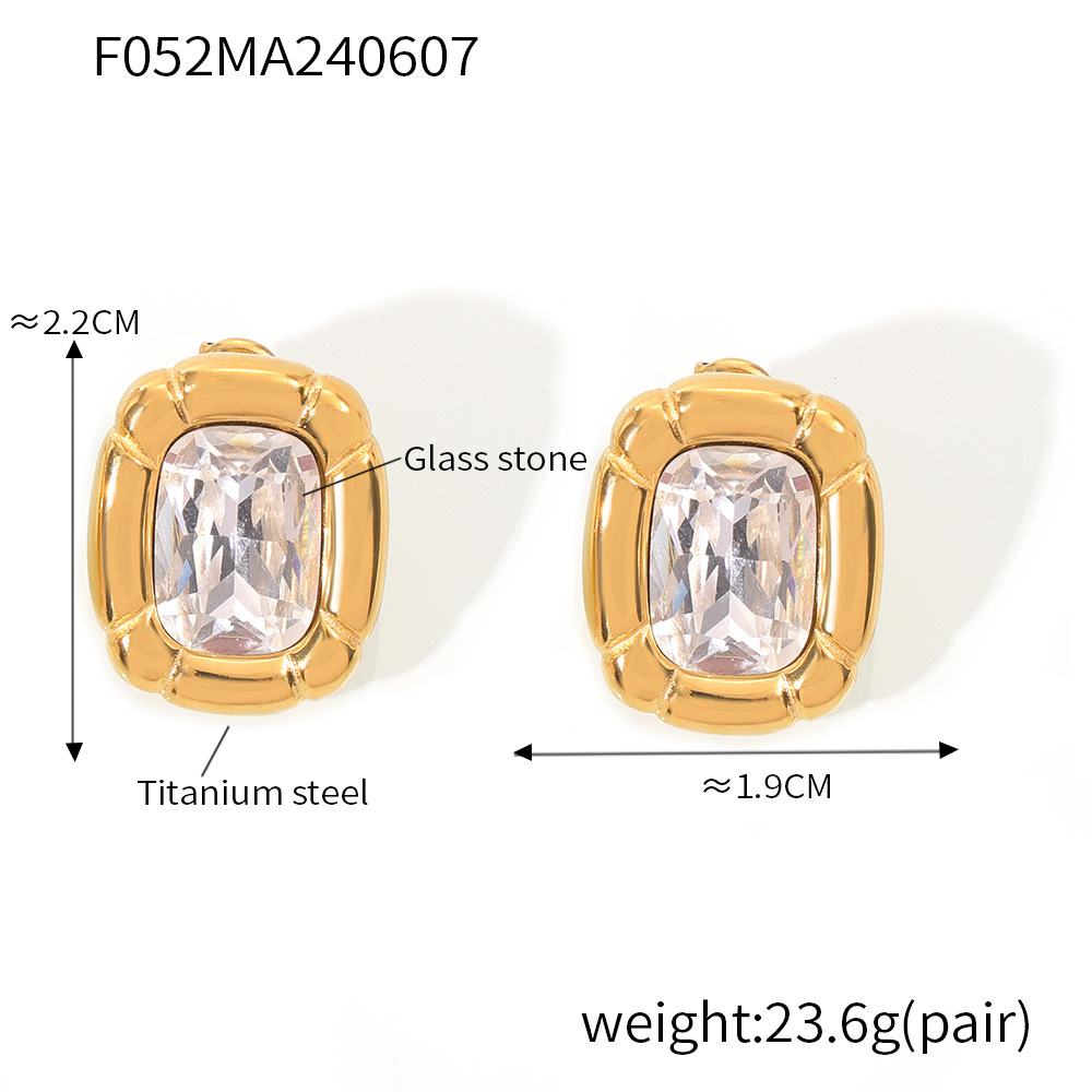 TXF052-Gold earrings