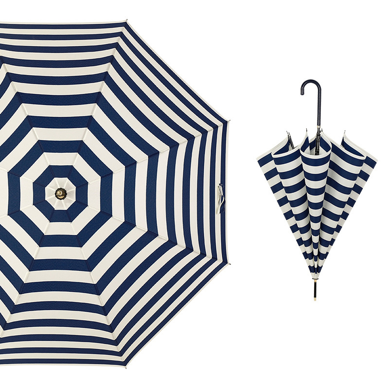 Stripe pattern navy blue