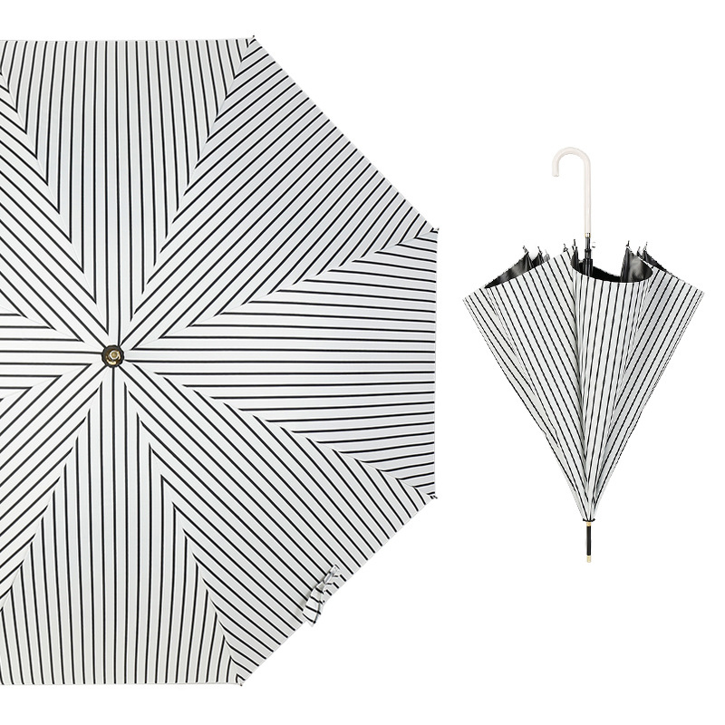 Striped beige (black glue sunscreen)