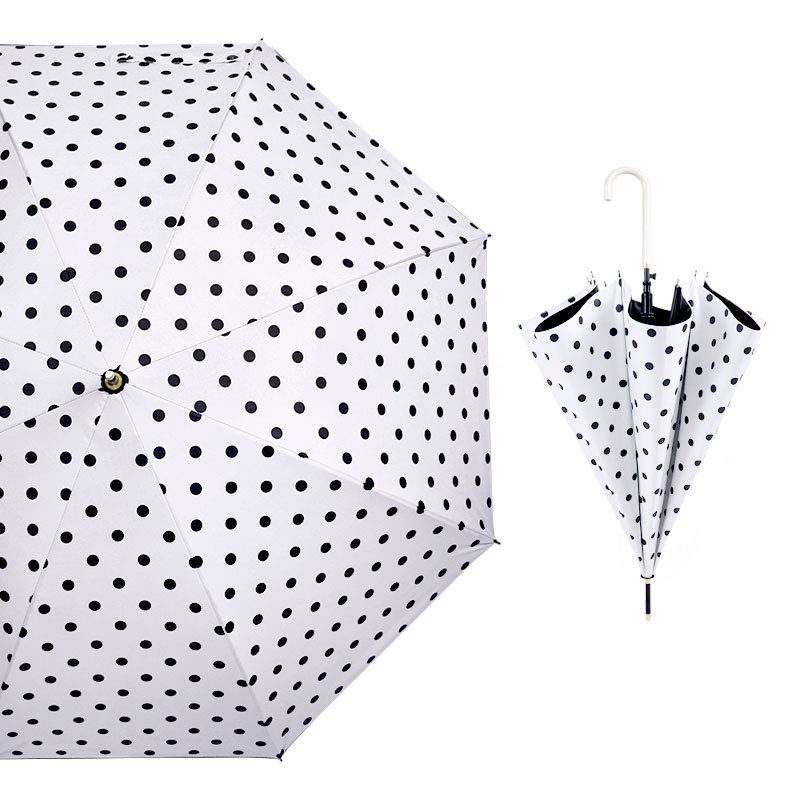 White wave dot (black rubber sunscreen)