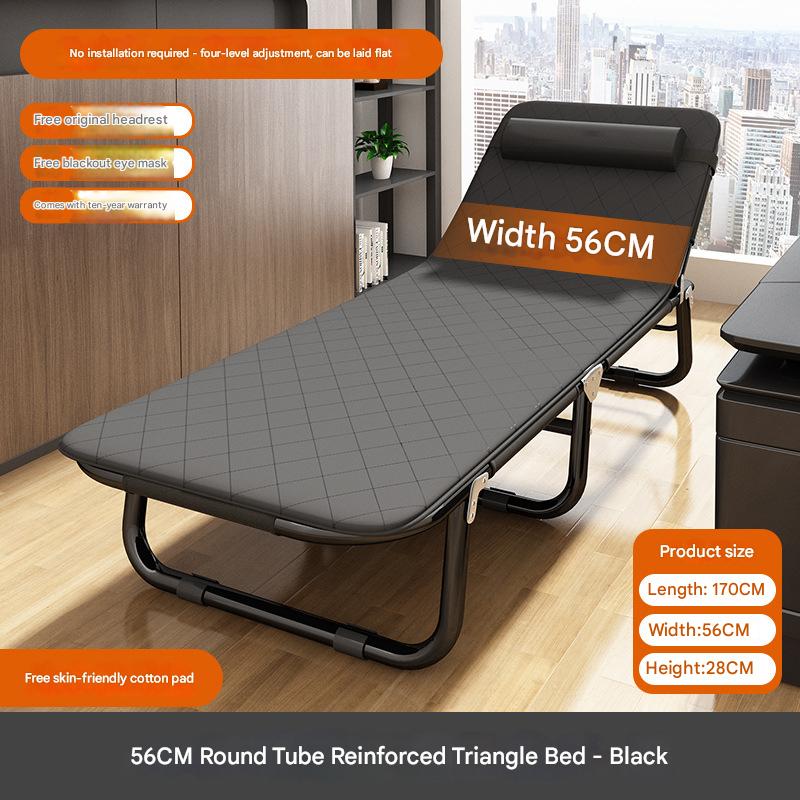 56*170cm [round tube reinforcement] black bed skin-friendly cotton pad