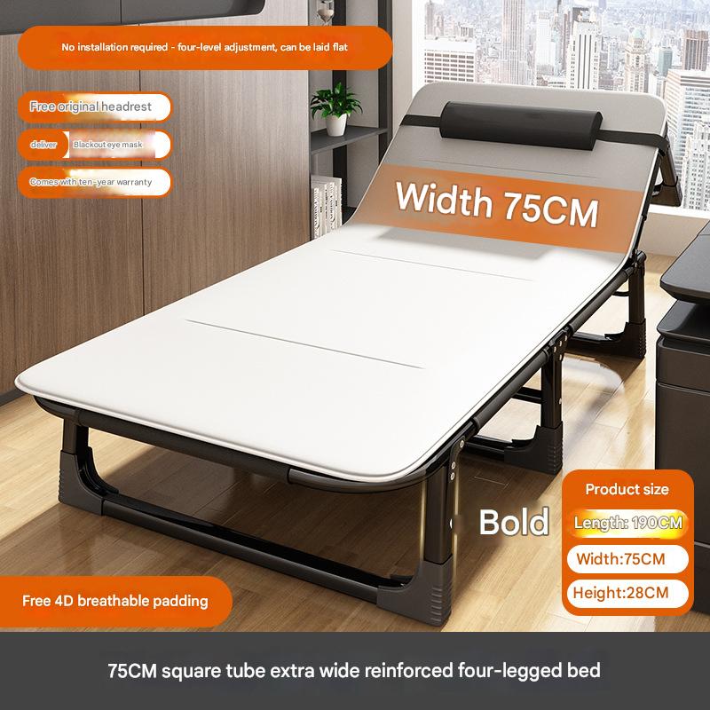 Extras 75*190cm [Upgrade Large Square Tube Reinforcement] Black Bed 4D Permeable Cushion-Grey