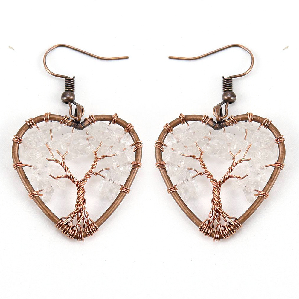 Ancient red copper   white crystal