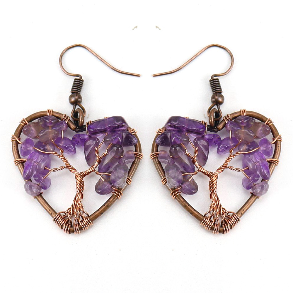 Ancient red copper   amethyst