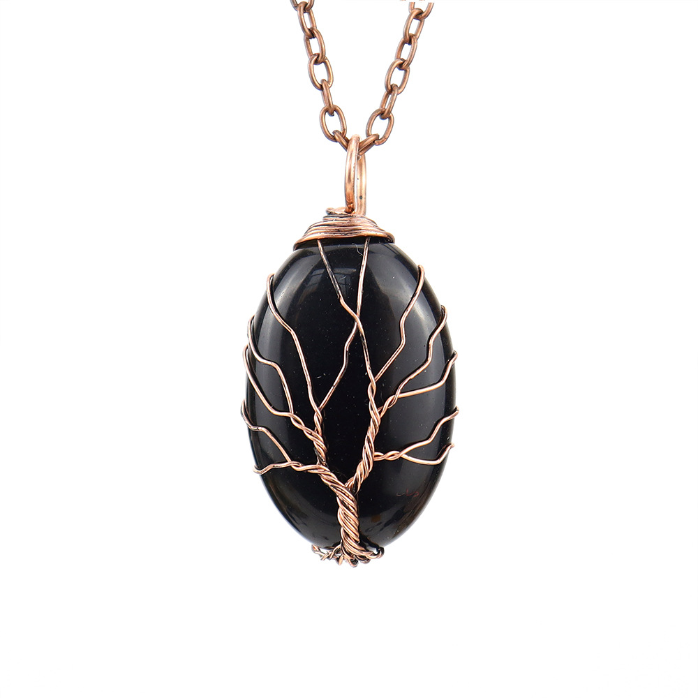 Ancient red copper   obsidian