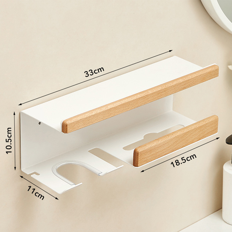 Hair dryer rack (upgraded with tissue holder)