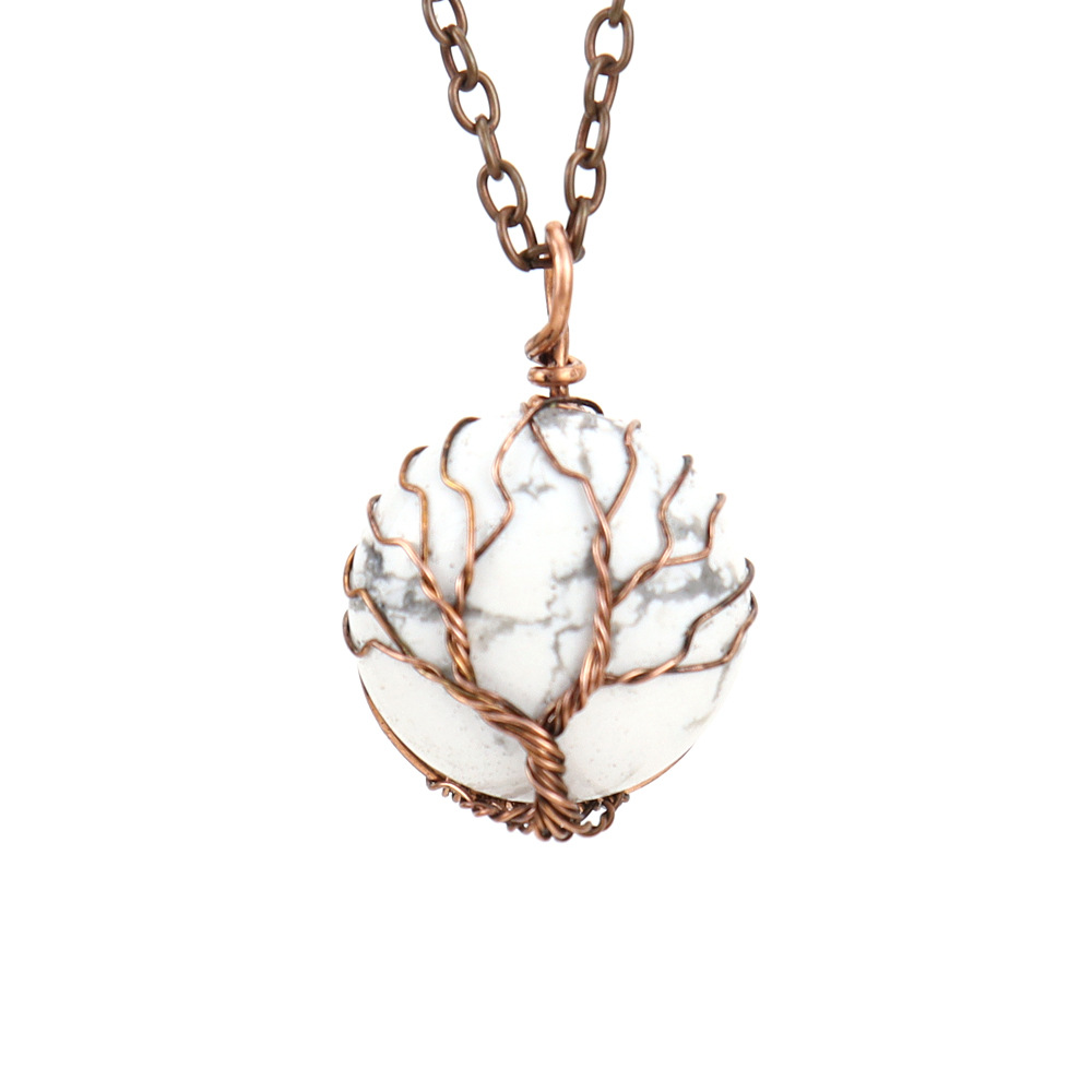 Ancient red copper   white turquoise