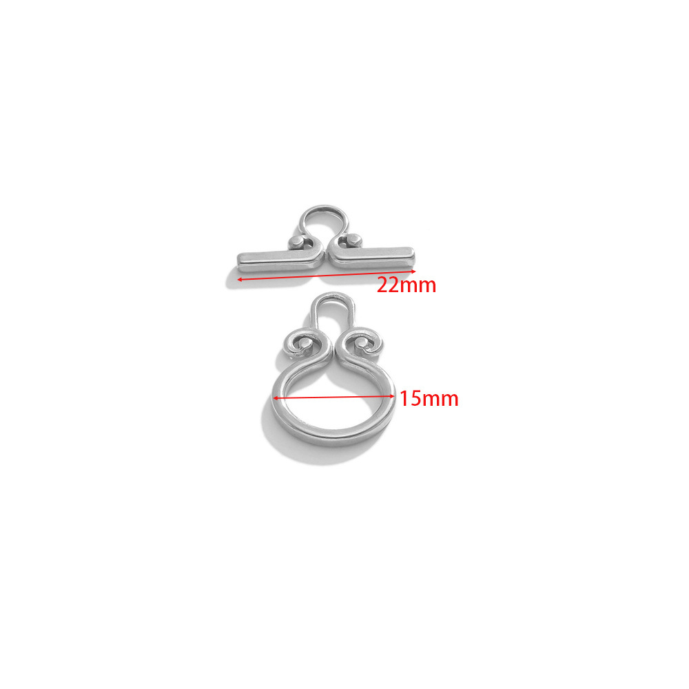 4:15*22mm tightening ot buckle steel color