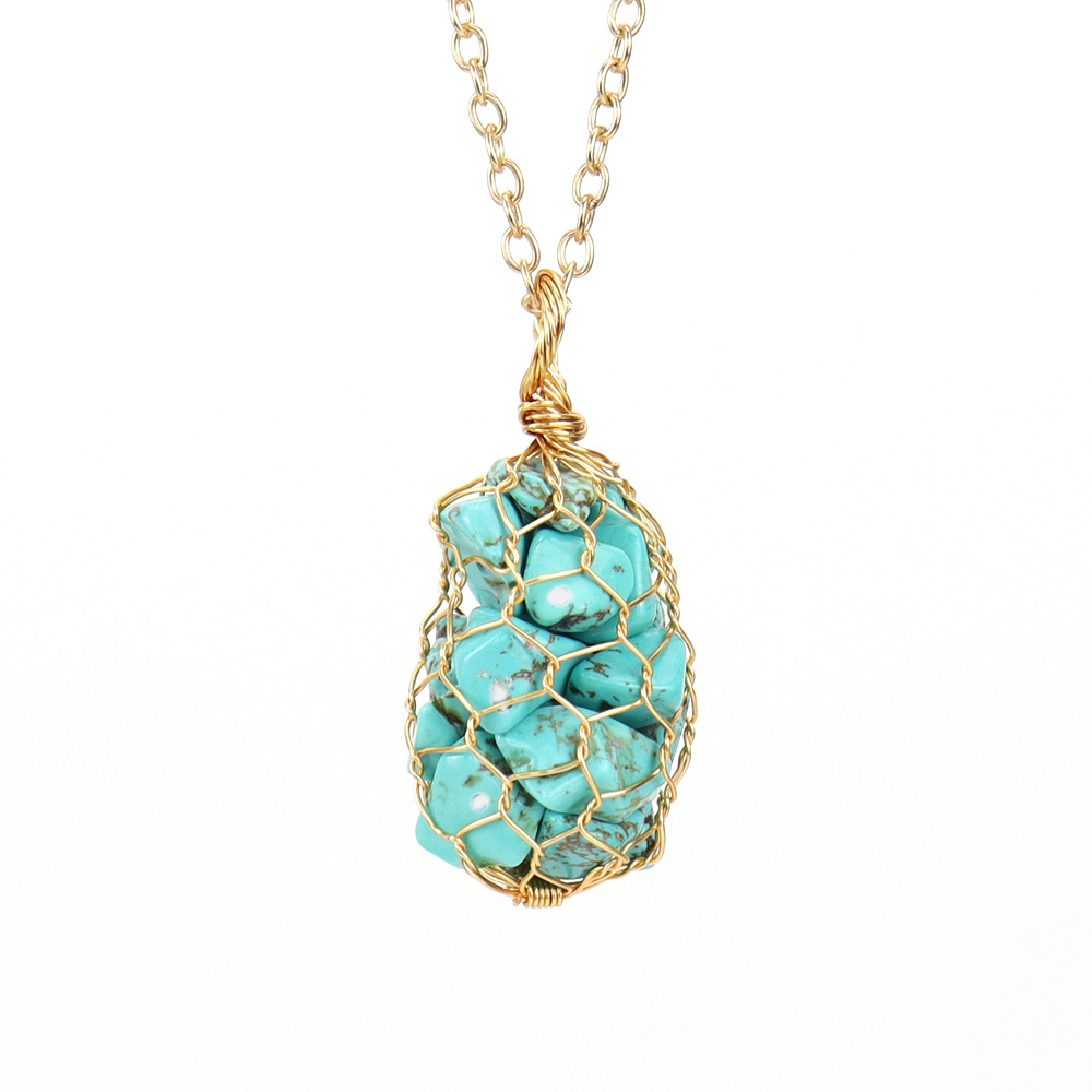 10:Gold  blue turquoise