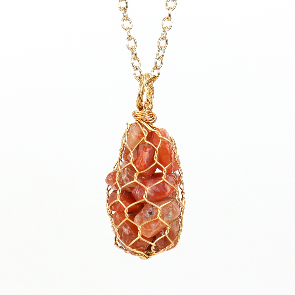 11:Gold   red agate