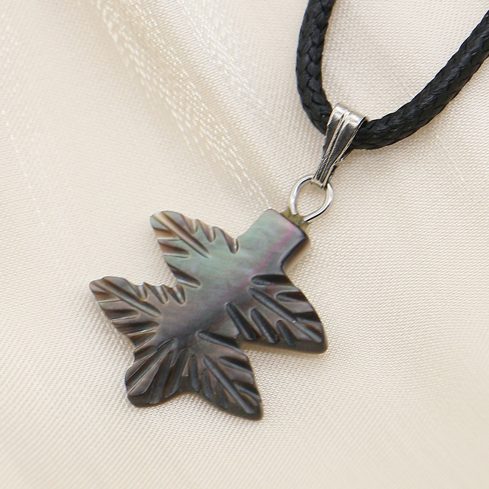 6:Black butterfly shell necklace