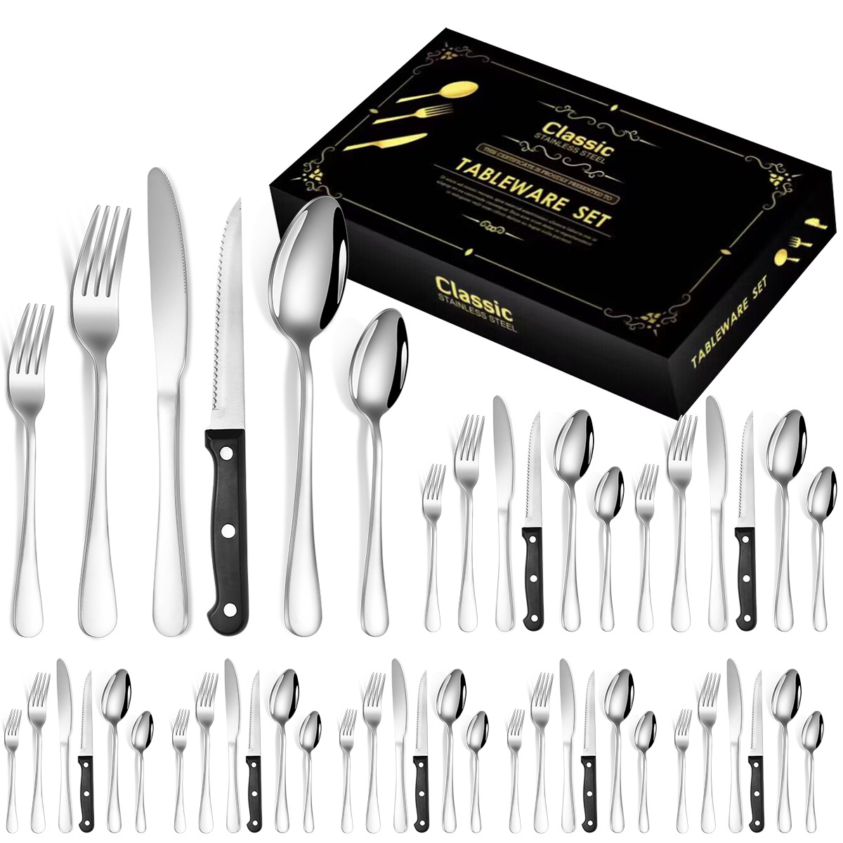 Silver 48-piece set