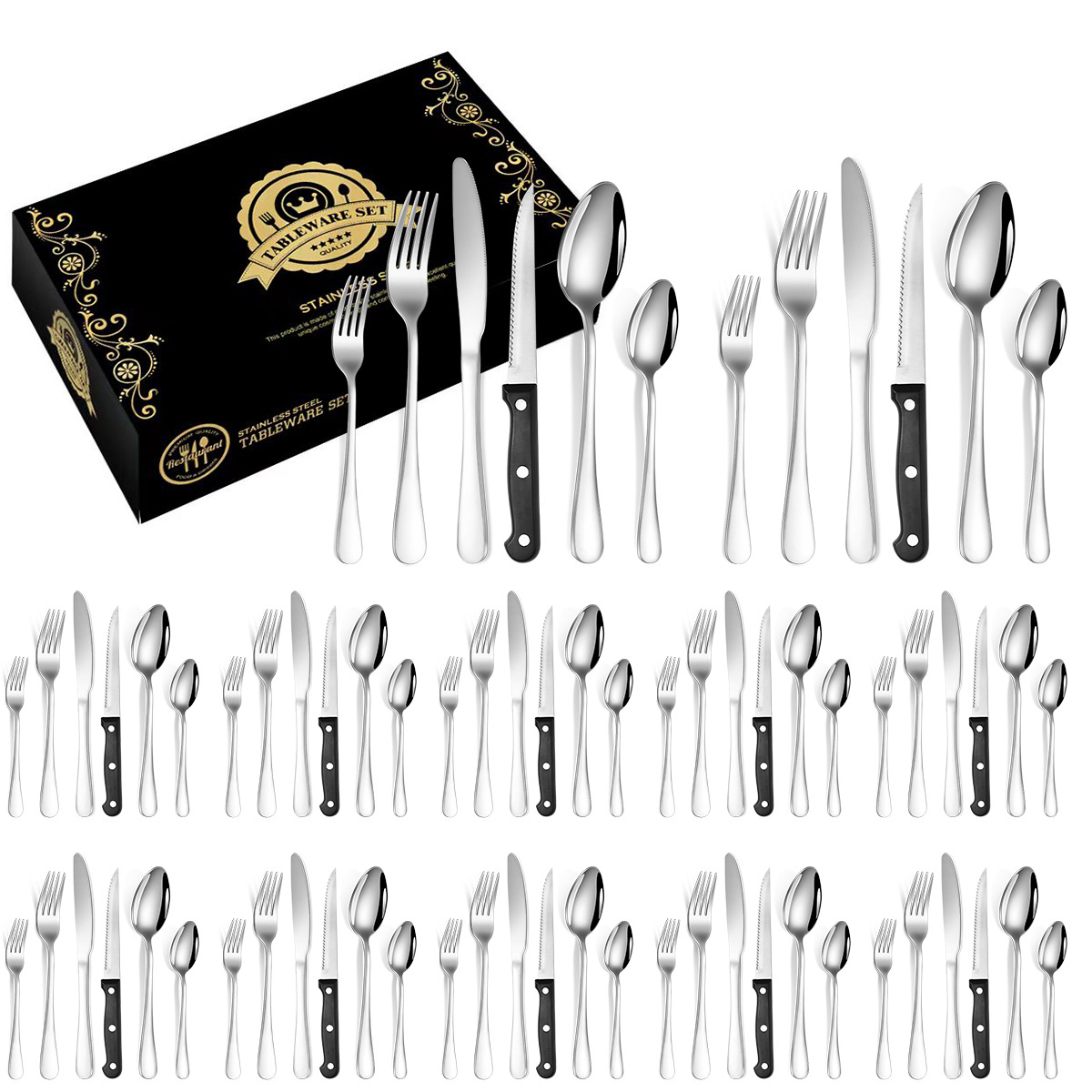 Silver 72-piece set