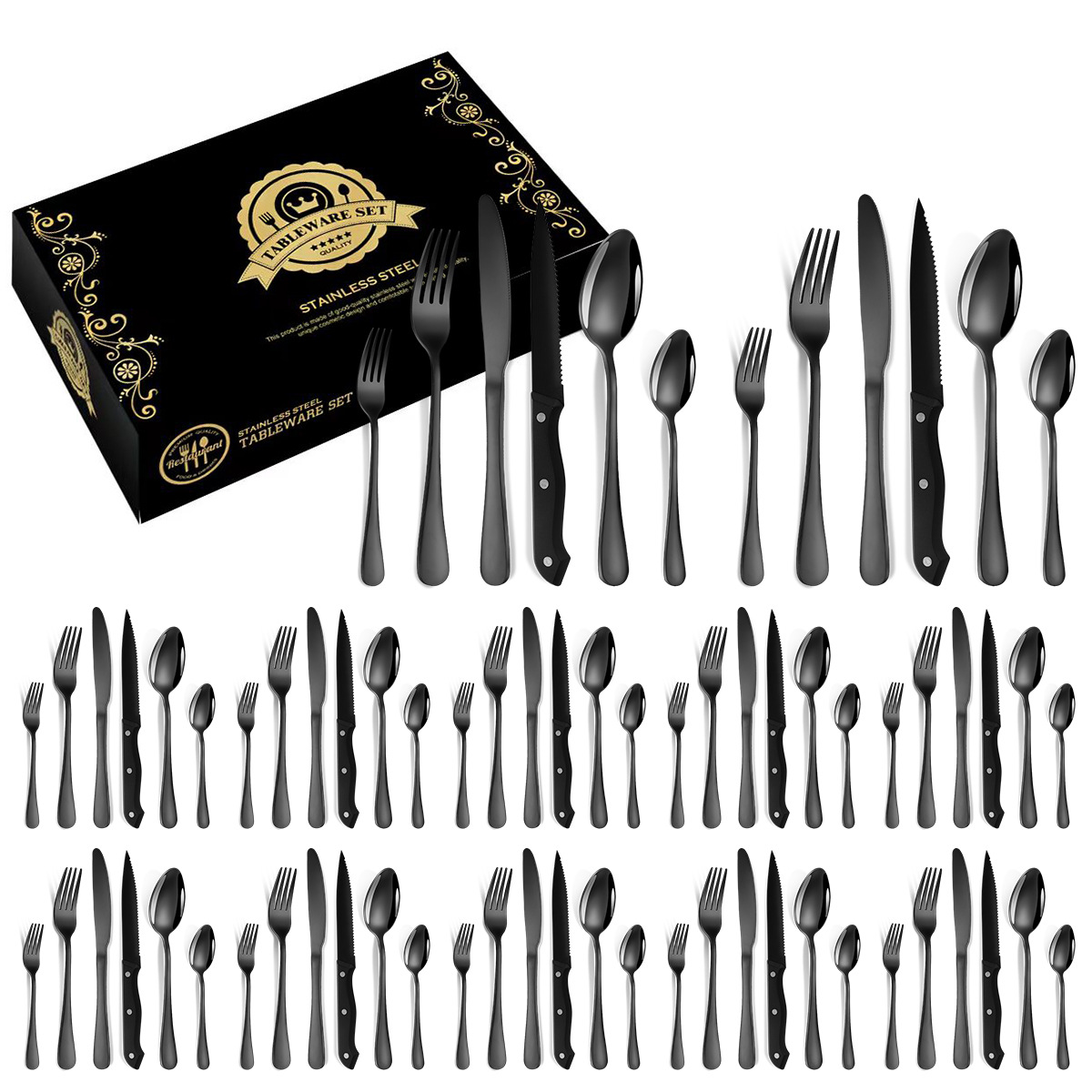 Black 72-piece set