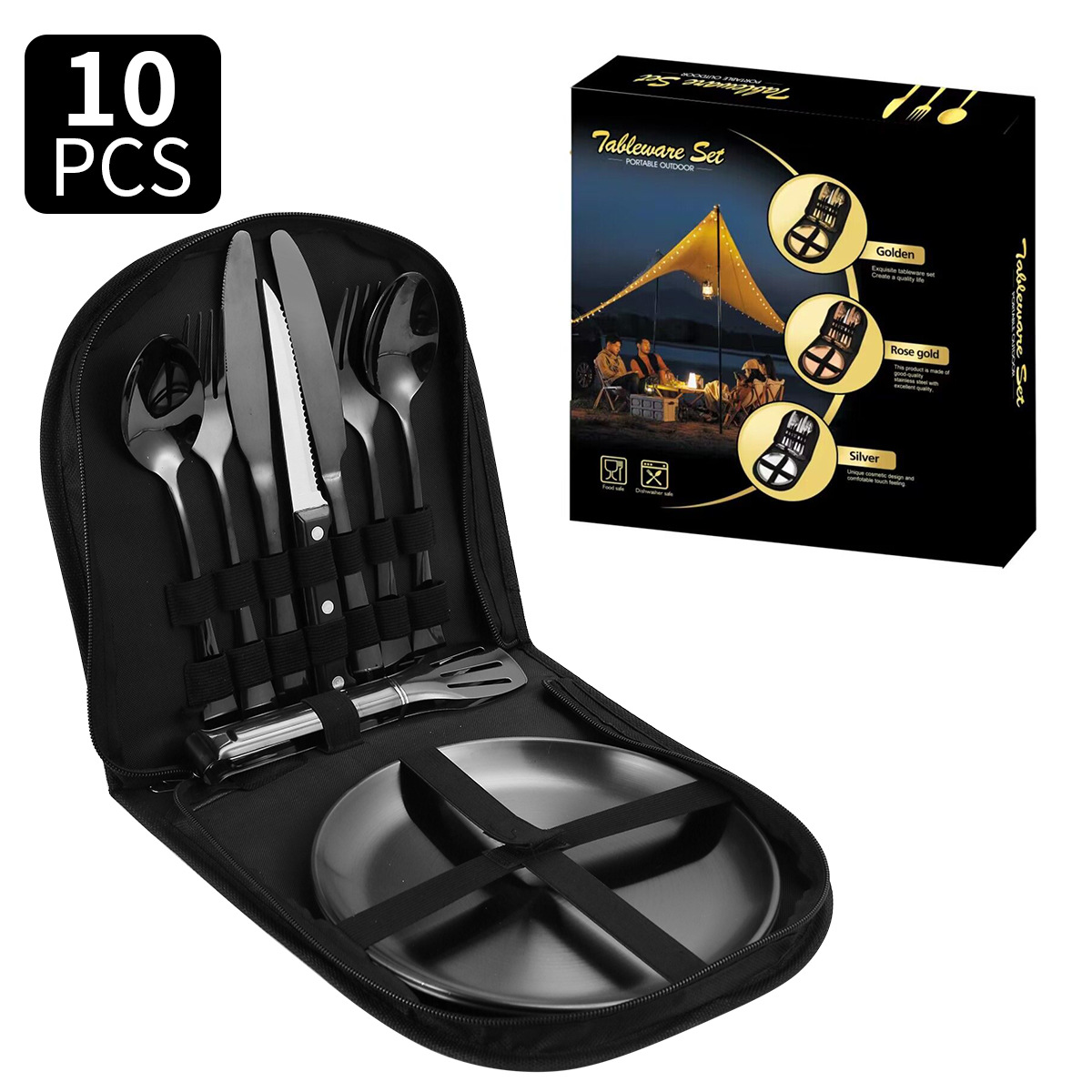 Black set (black meal bag)