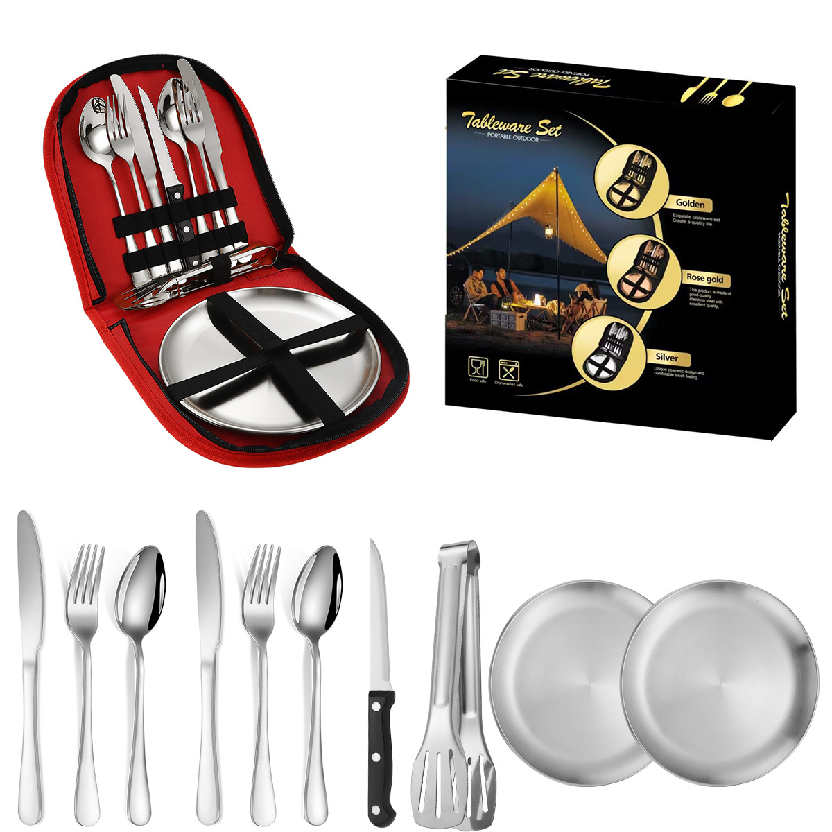 Silver suit (Red meal bag)