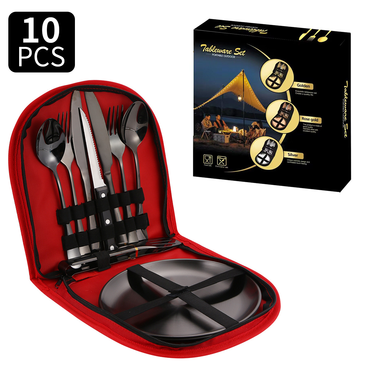 Black set (Red meal bag)