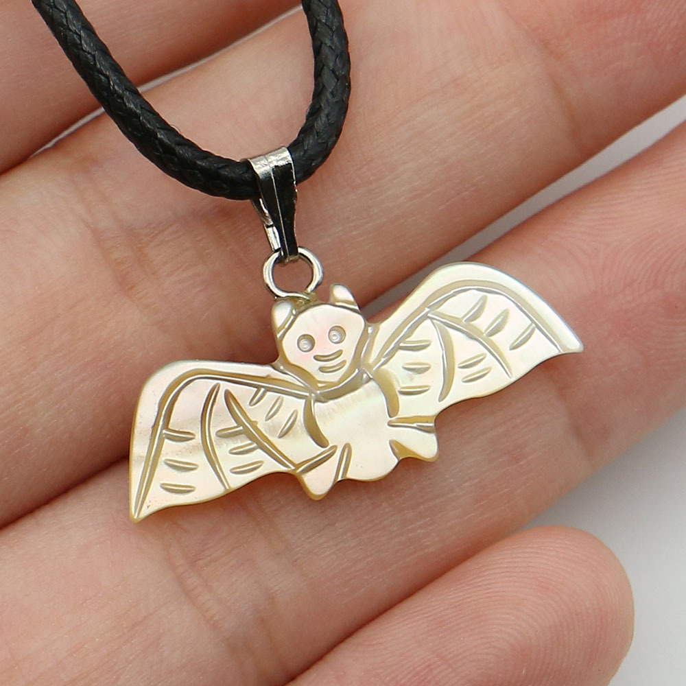 3:Yellow butterfly shell necklace