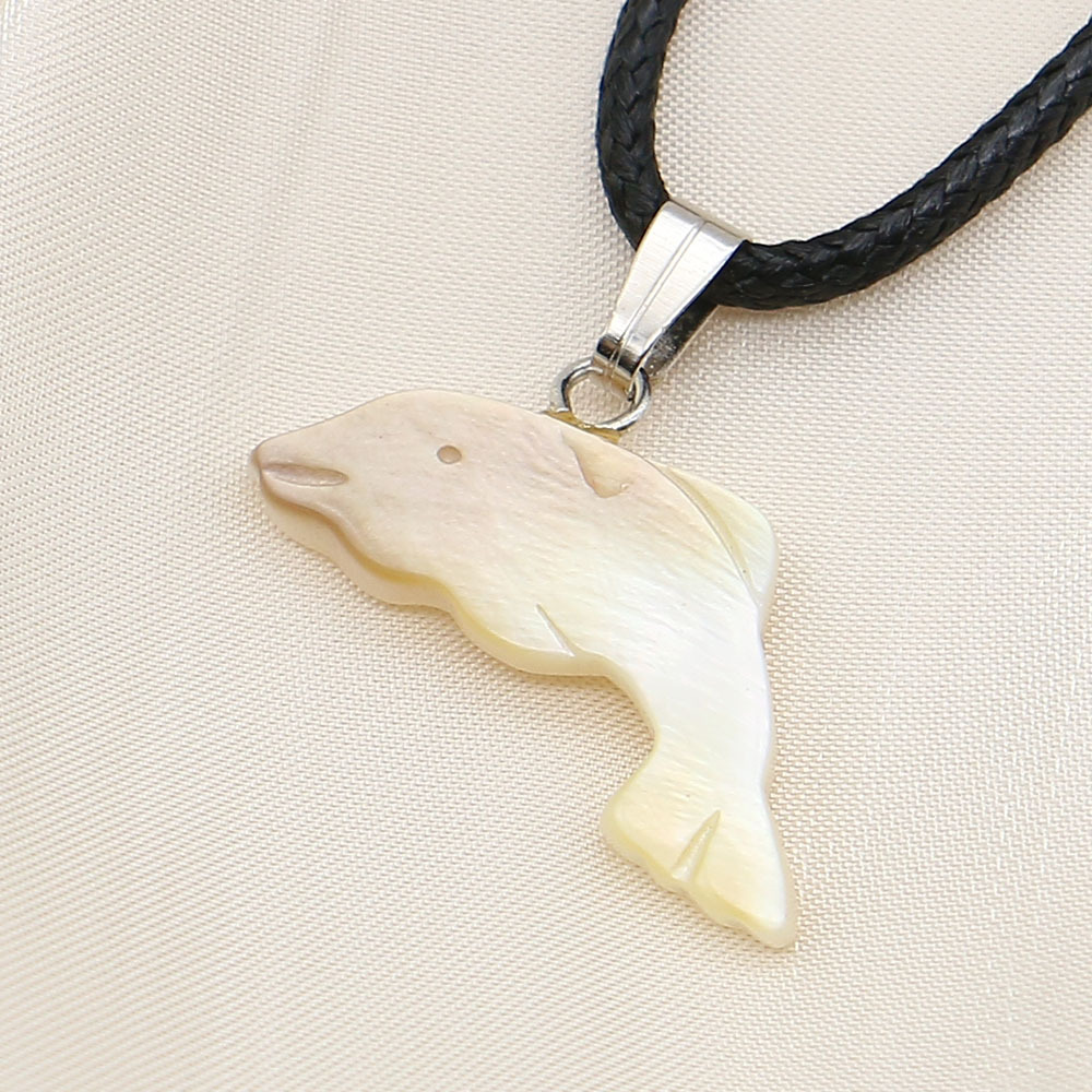 5:Yellow butterfly shell necklace