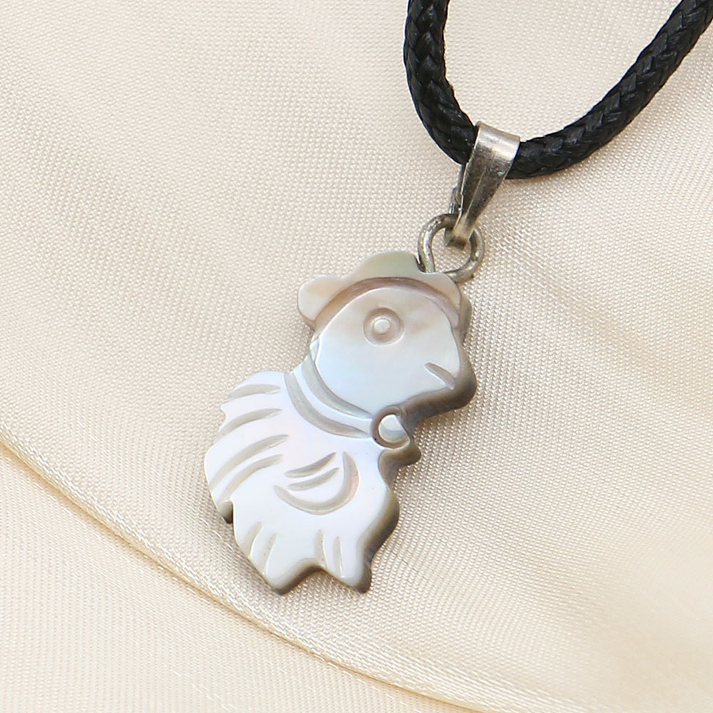 White butterfly shell necklace