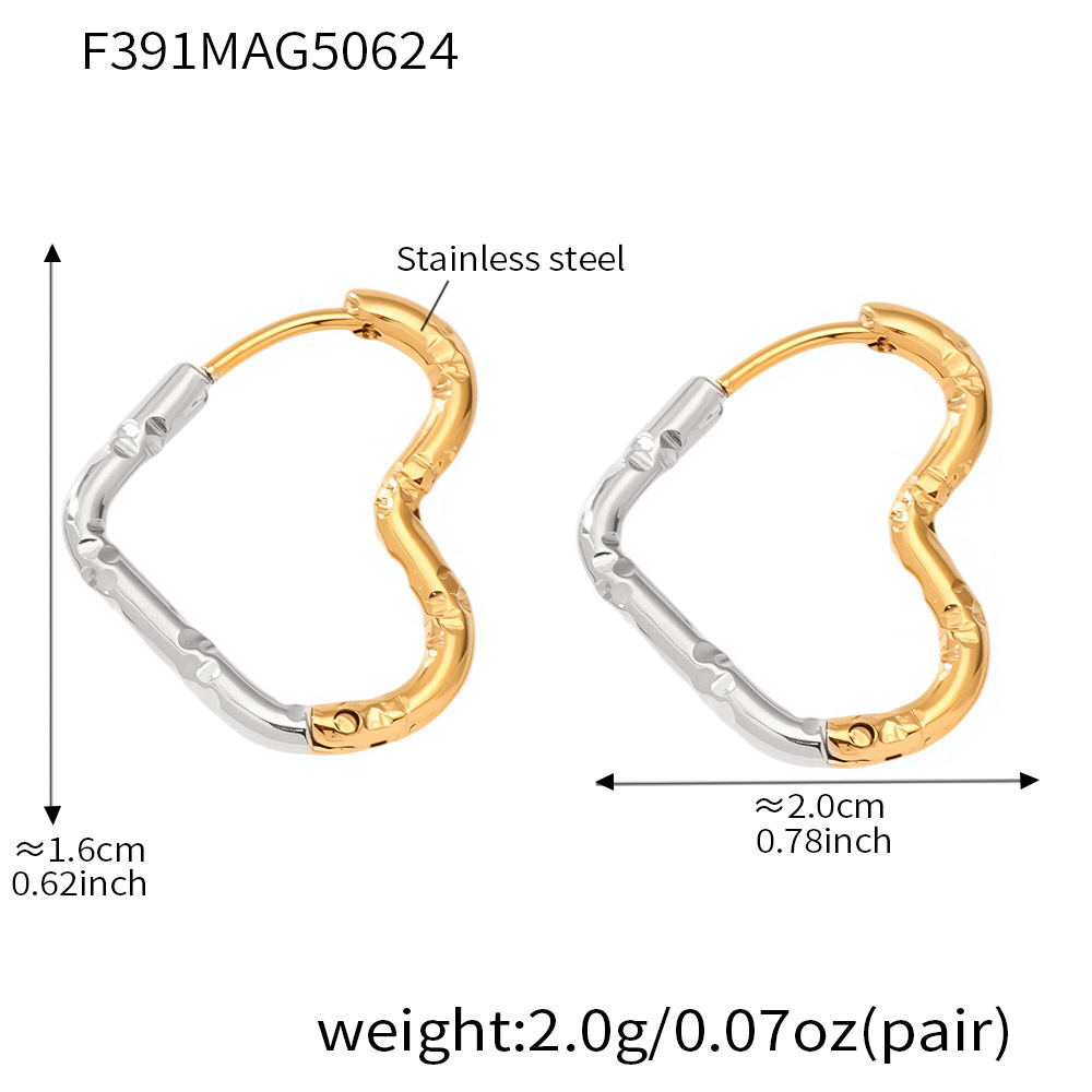 F391-middle gold earrings