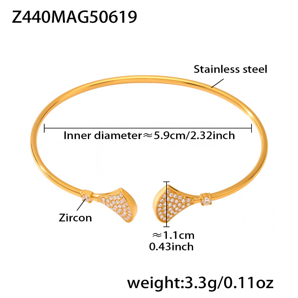 gold mini skirt 5a zircon bracelet