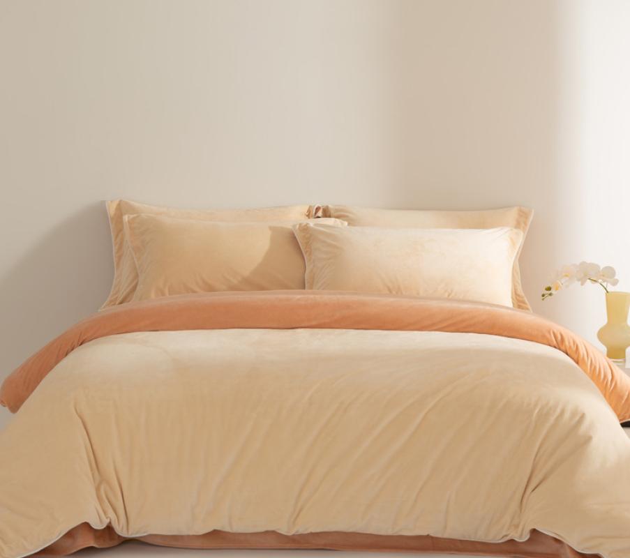 Light rice cream orange [high-density short plush]