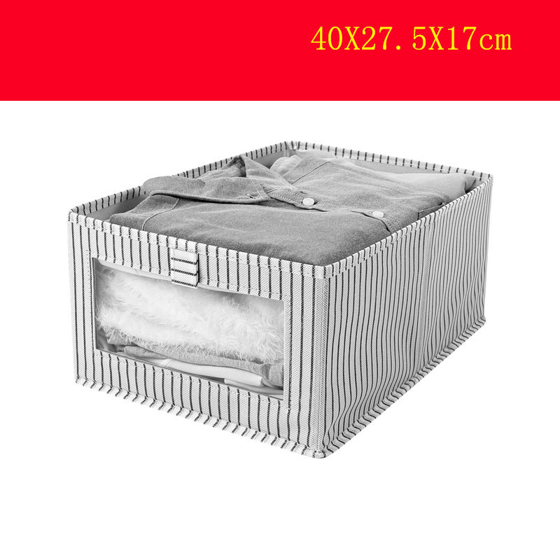 White striped PVC with window