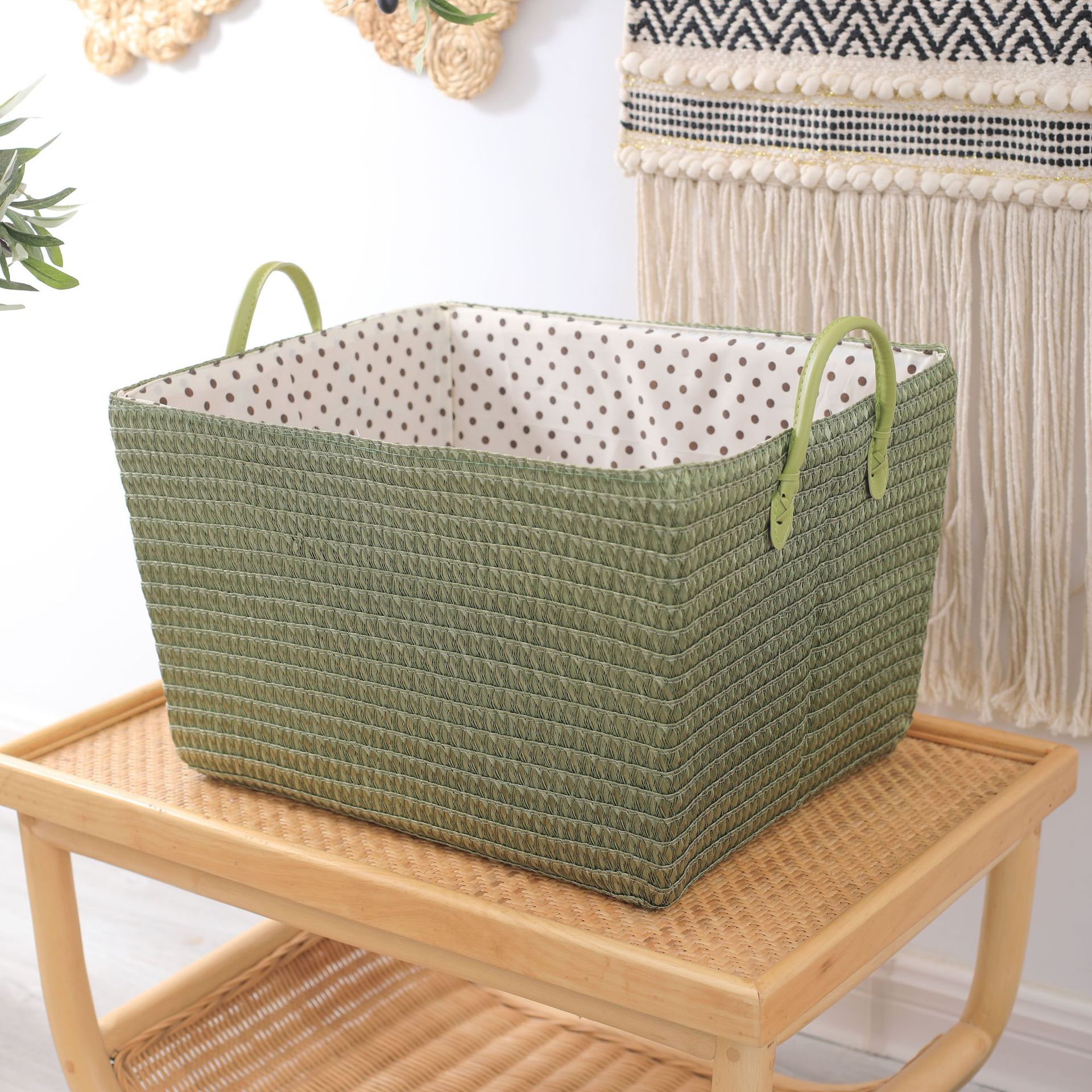 (dot lining) grass green 45*35*25 [density board]]