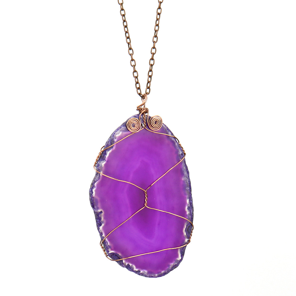 2:Ancient red copper purple agate tablets