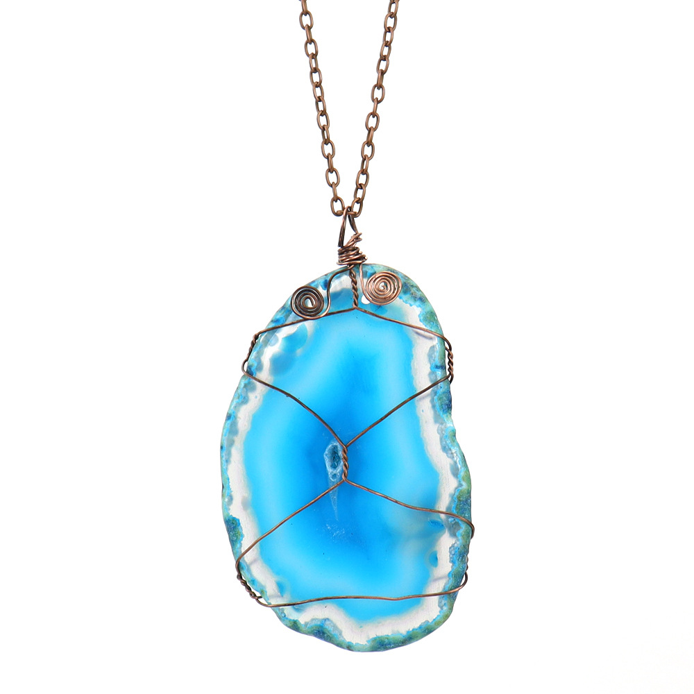 6:Ancient red copper blue agate sheet