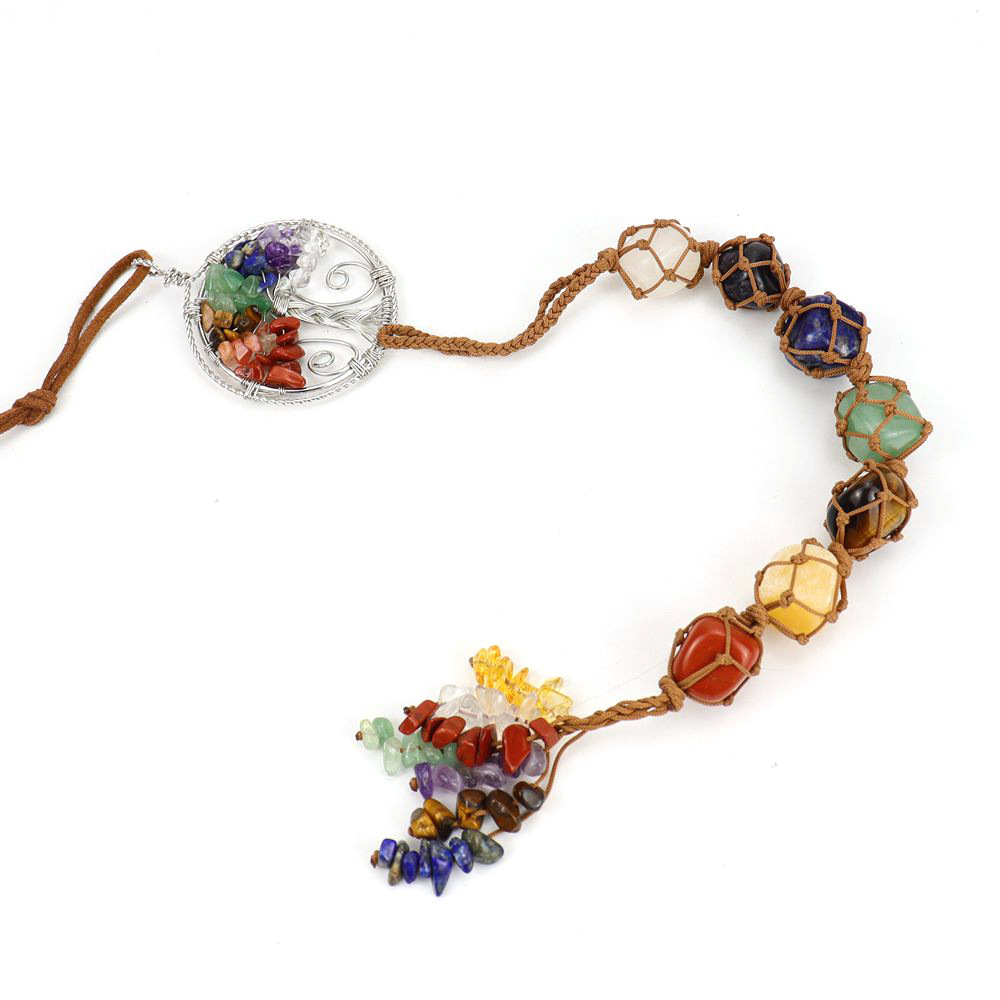 silver Double Layer Life Tree Pendant