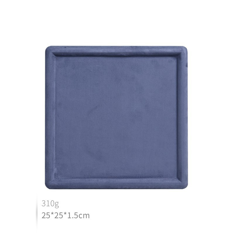Light blue square plate