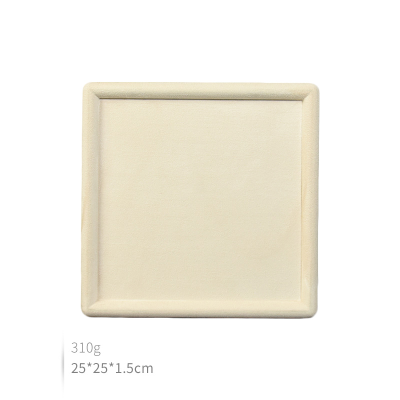 1:Beige square plate