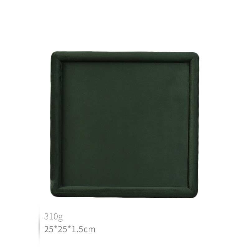 3:Dark green square plate