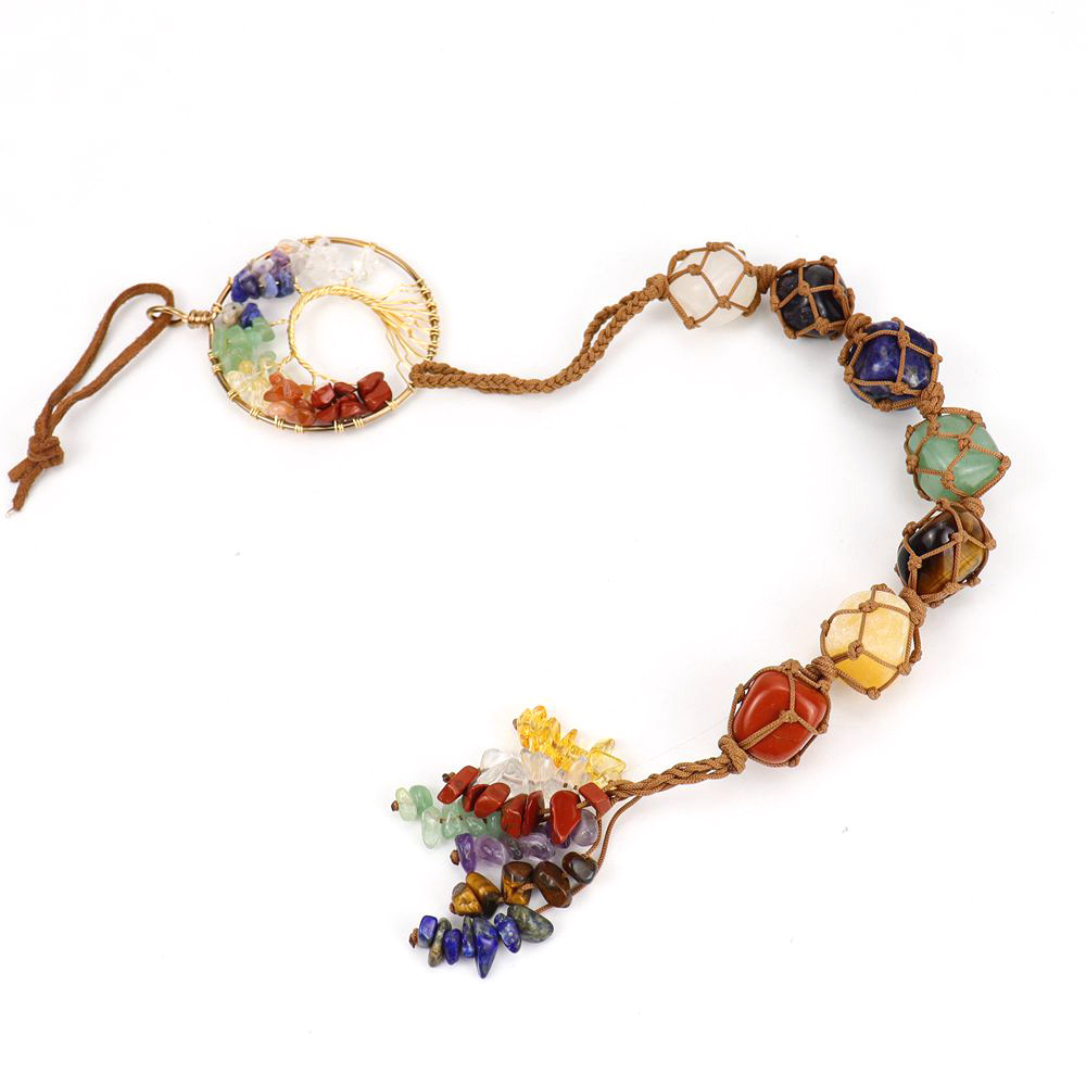 3:Golden Curved Tree of Life Pendant