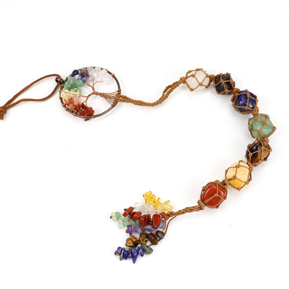 8:Ancient red copper round tree root tree of life pendant